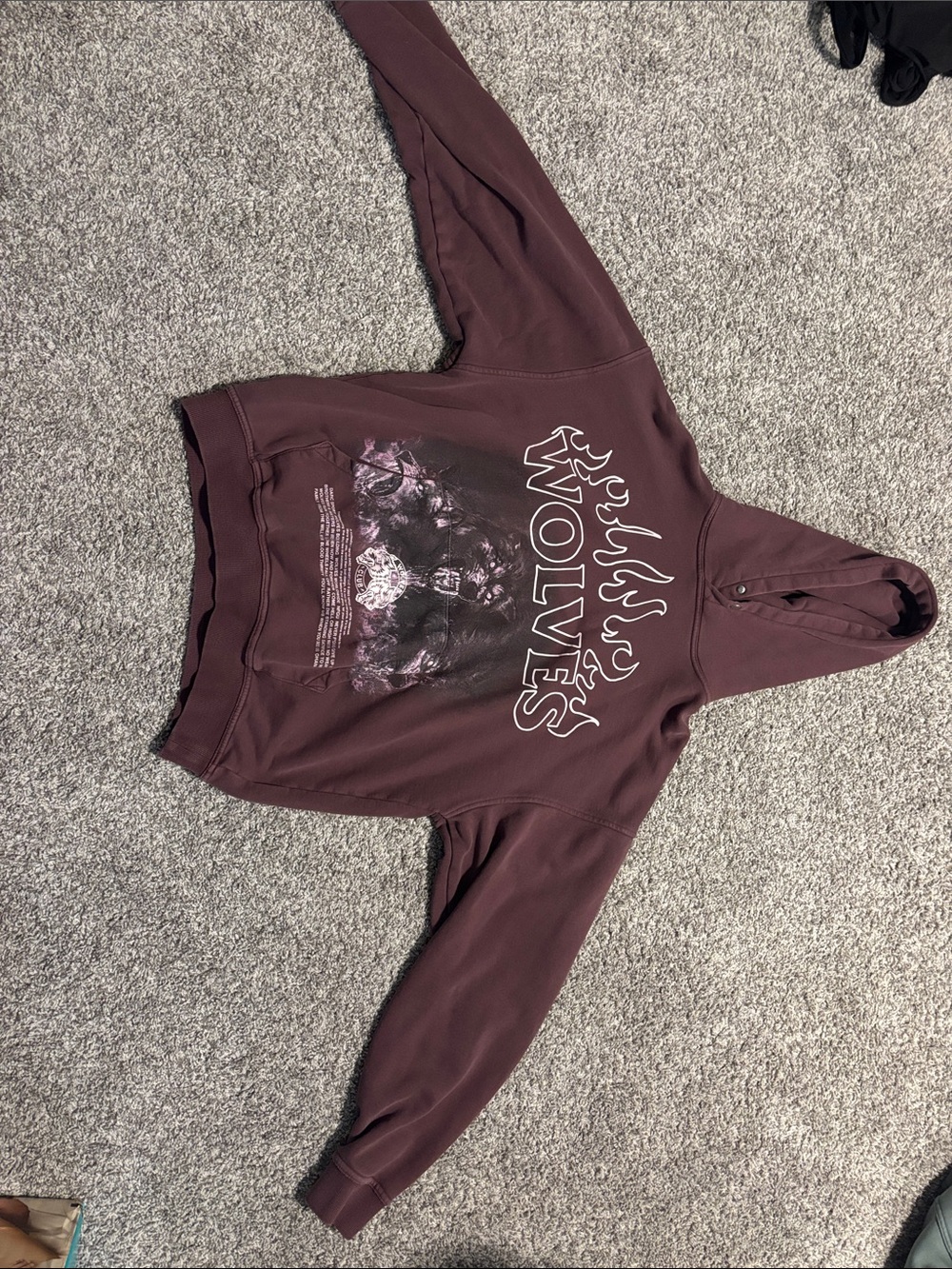 Darc Sport Women's Maroon Graphic Hoodie Sweatshirt